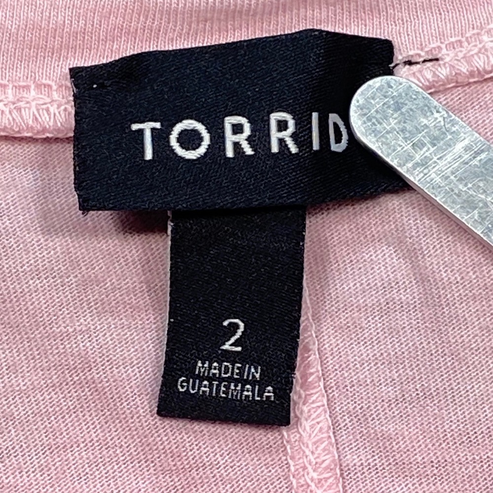 Torrid Dip Dye Tank Top Sz 2 Womens Pink Blue Ombre Sleeveless Swing Beach Boho - Picture 4 of 7